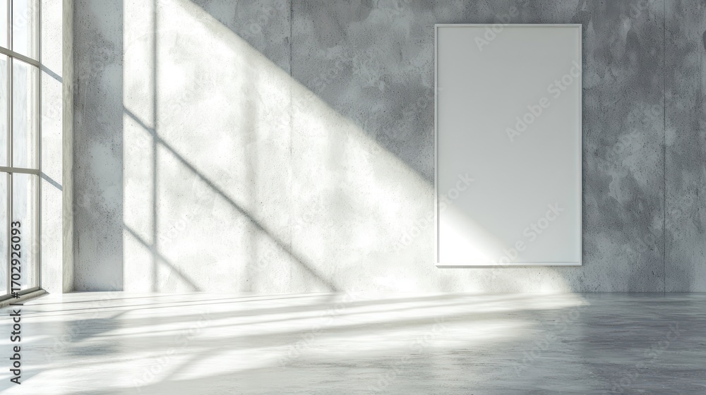 Obraz premium Empty modern concrete room