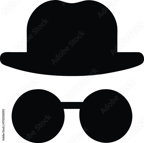 sunglasses and hat flat lay design in vector format