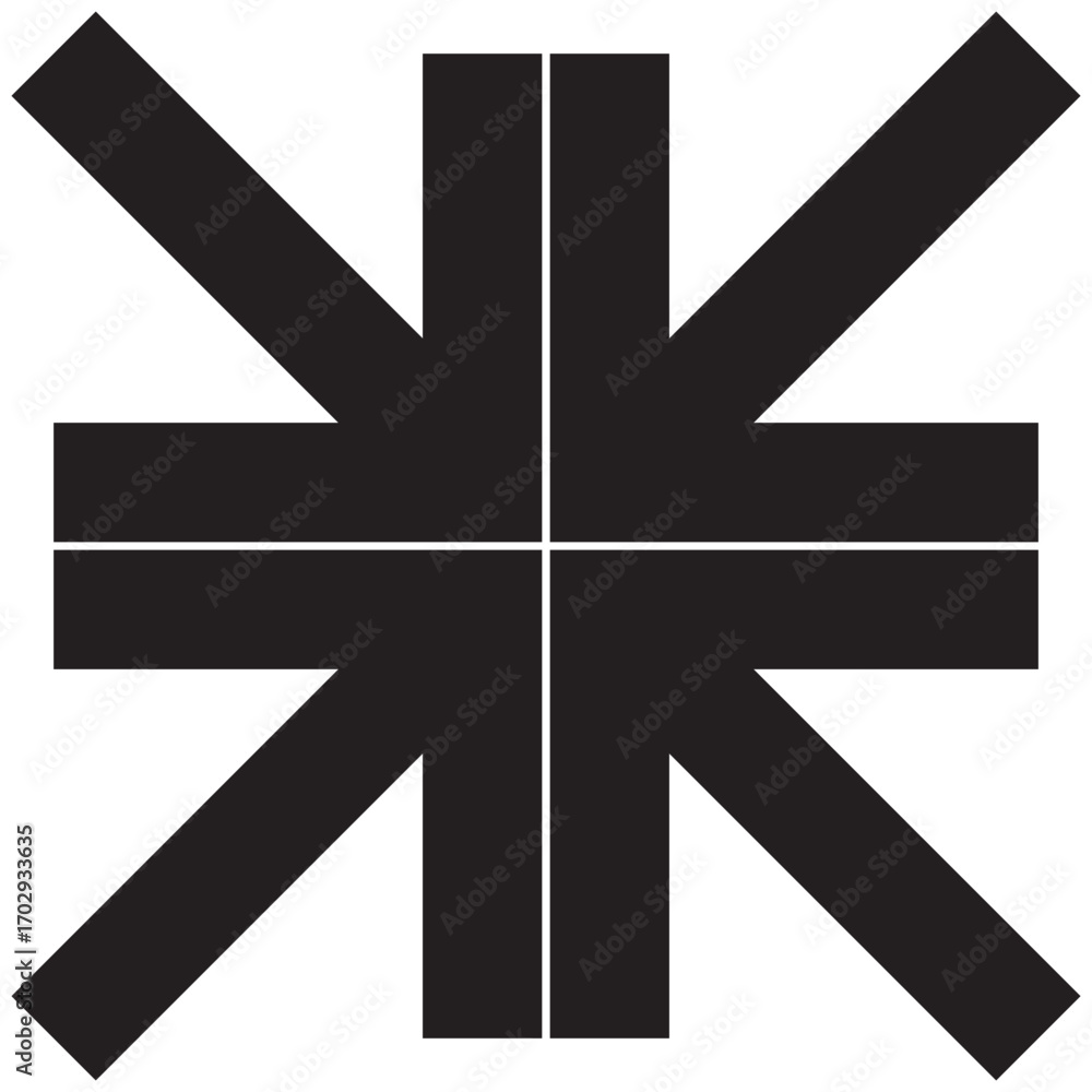 Obraz premium Brutalism Arrow Line