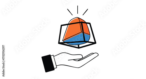 Expertly presenting innovative ideas held securely for brilliant business growth and success.