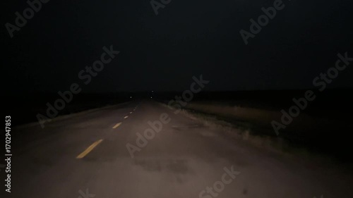 driving on the road at night time