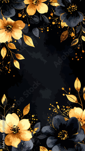 beautiful floral arrangement with yellow and dark flowers.