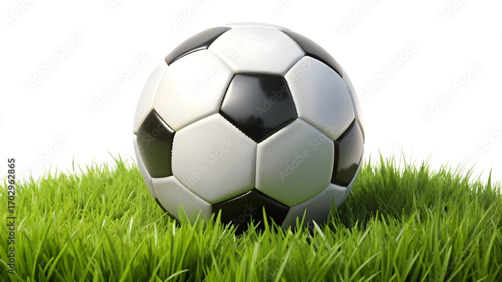 Obraz premium soccer ball on grass