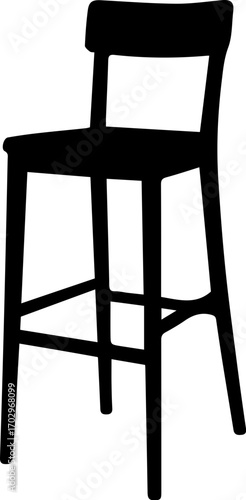 Bar Stool Silhouette Icon