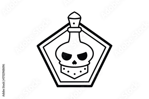 bottle glass isolated perfume white container design icon logo vector 