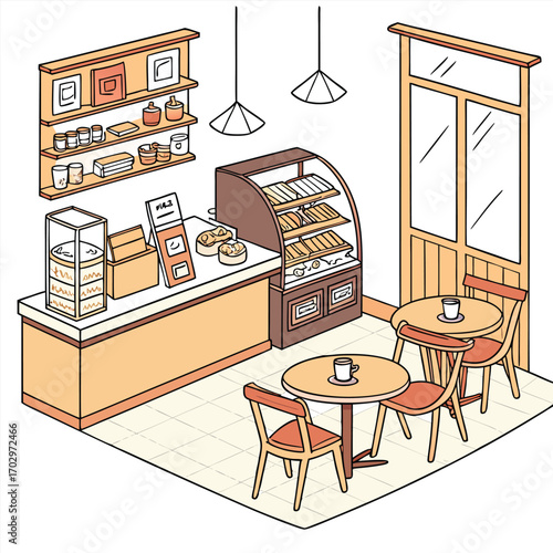 A Cozy Coffee Shop Interior