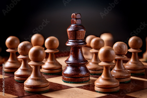 A rook encircled by pawns teaches resilience and problem-solving under pressure
