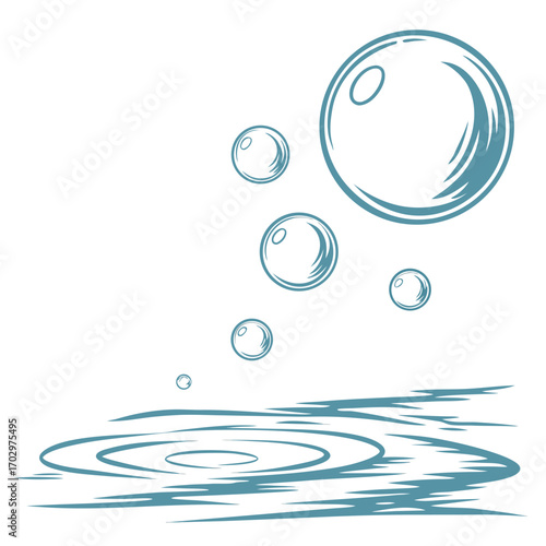 A Single Bubble on Water