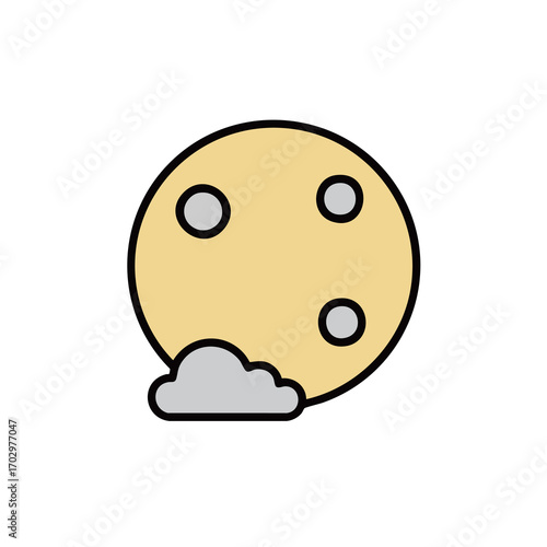 Chuseok icons moon