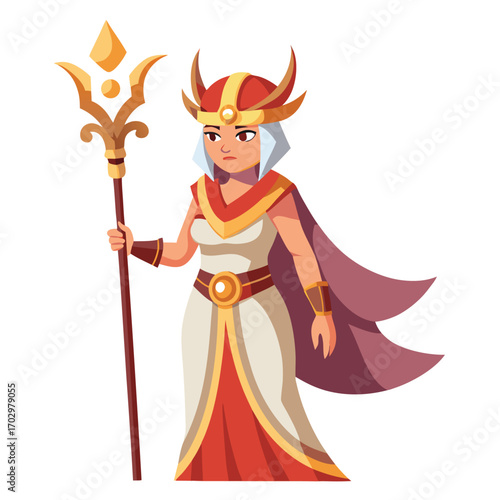 Ancient Warrior Princess with Elder Staff