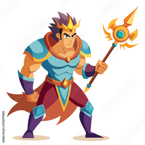 Fearless Prince Warrior with Thunder Mace