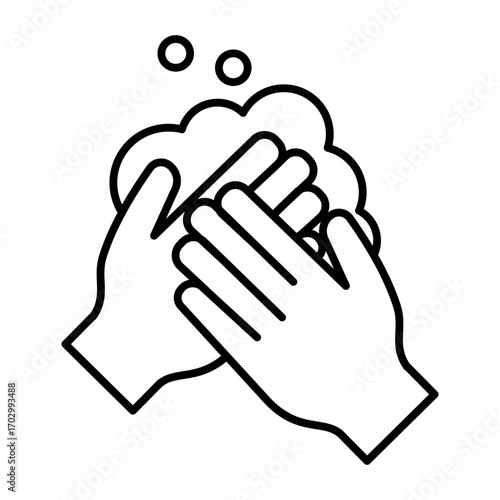 Hand Wash Clean and Care Icon