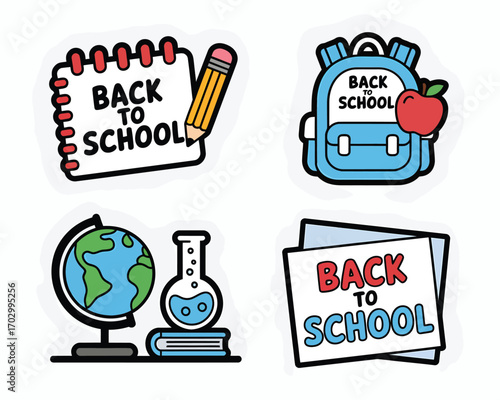 Back to School Cute Stickers for Students