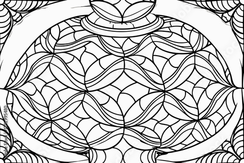 Soft glass kantha vector