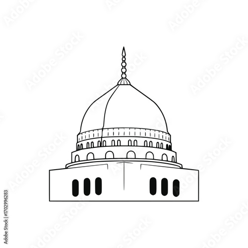 Vector illustration for islamic mosque
