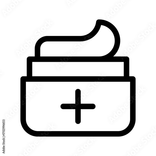 Cream Icon Vector Symbol Design Illustration