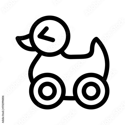 Duck Icon Vector Symbol Design Illustration