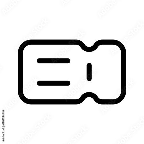 Ticket Icon Vector Symbol Design Illustration
