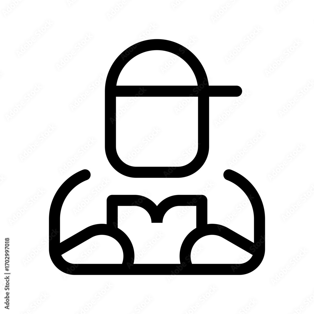 Obraz premium Reader Icon Vector Symbol Design Illustration