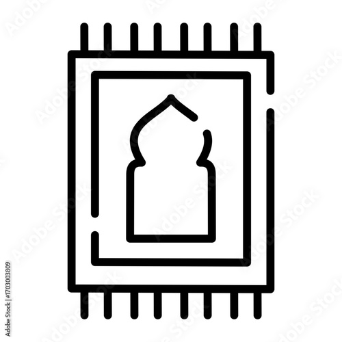 Prayer Rug or Mat Arabic Culture
