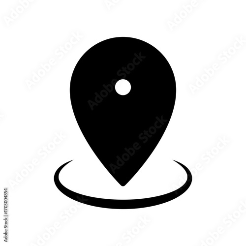 Pin location icon design template