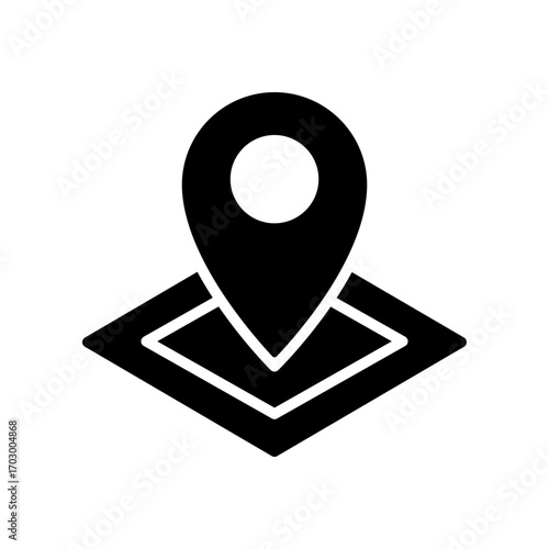 Pin location icon design template