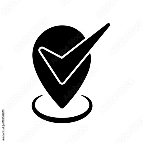Pin location icon design template