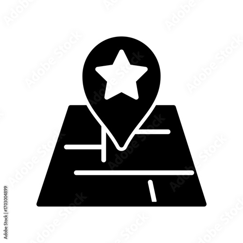Pin location icon design template