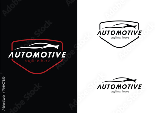 Majestic logo design representing a luxury auto dealership, showcasing sleek lines and elegance. Perfect for premium car brands highlighting opulence and sophistication.