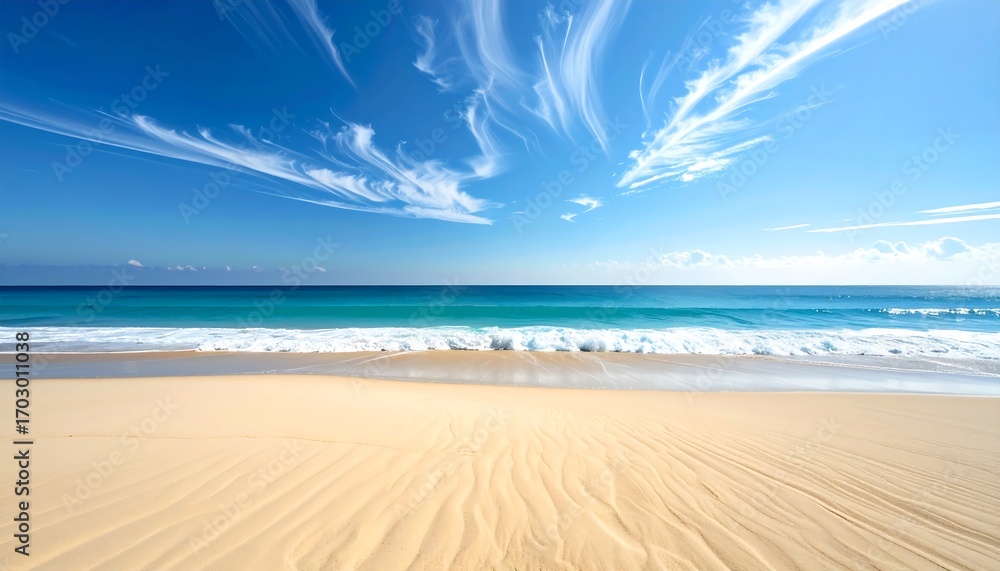 Fototapeta premium Sunny beach scene