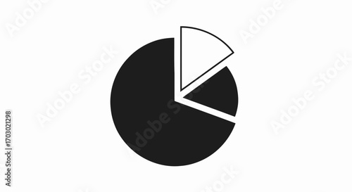 Analytics Vector – Pie Graph Illustration for Data Report