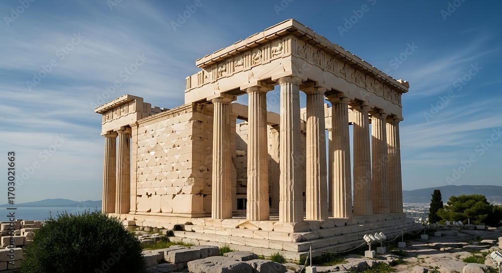 Fototapeta premium Ancient Greek Temple Acropolis Athens Architecture.