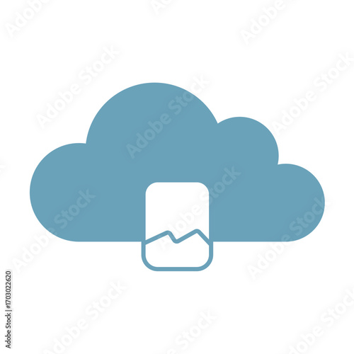 cloud computing and document management icon