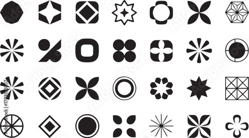 Geometric Shapes Abstract Patterns Black And White Symbols Keywords: geometric, shapes, abstract, patterns, black and white, symbols, design, graphic