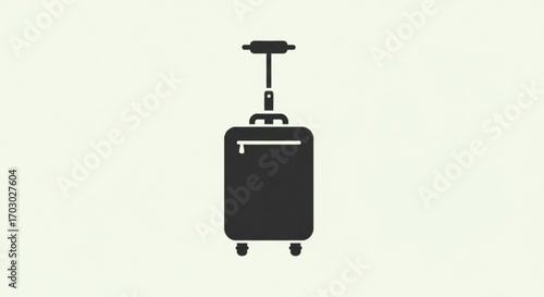 Illustration of a suitcase, representing travel, vacation, luggage, and the journey to a destination