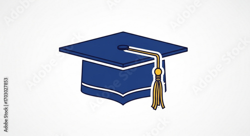 Graduation cap, symbolizing academic achievement, education, and the pursuit of knowledge and success