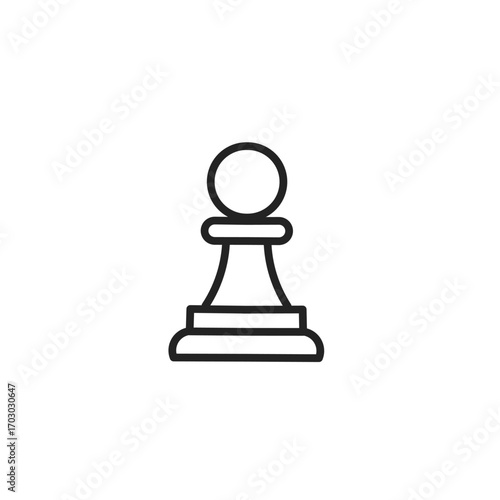 chess pawn icon,chess pawn line icon,chess pawn vector 