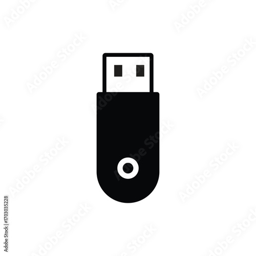 Easily transfer your files with this sleek black USB drive perfect for modern digital storage solutions