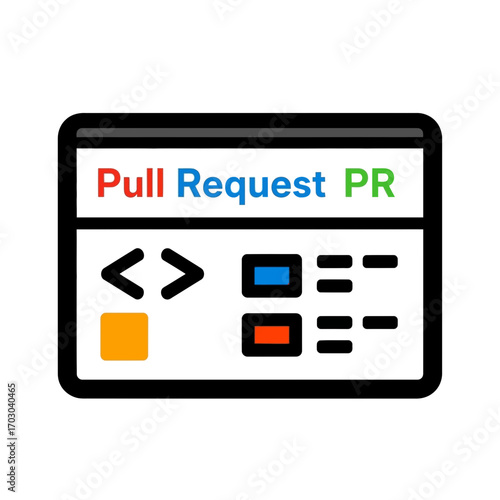 Code icon displays request data software interface