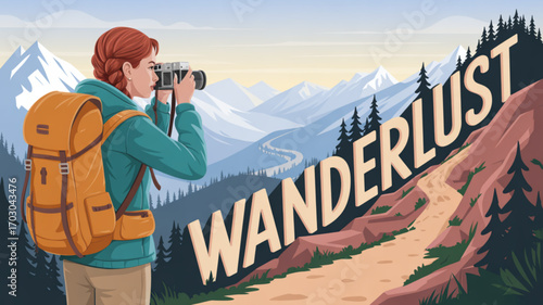 Wanderlust travel photography adventure woman hiking mountain landscape scenic view outdoors exploration trip