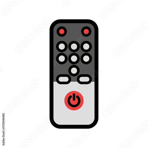 Sleek remote controls modern equipment channel surfing