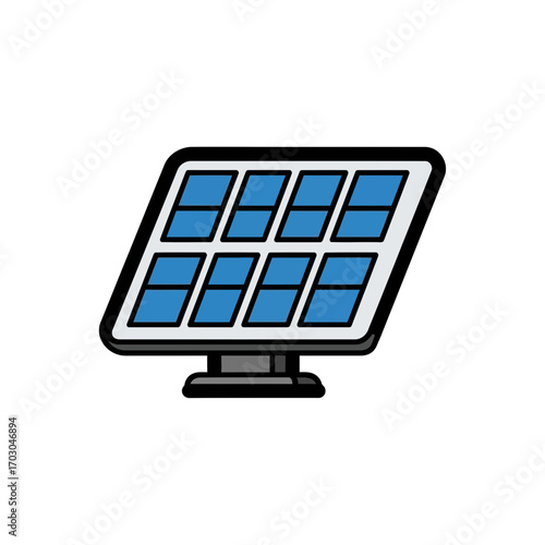 Solar panel converts energy outside efficiently