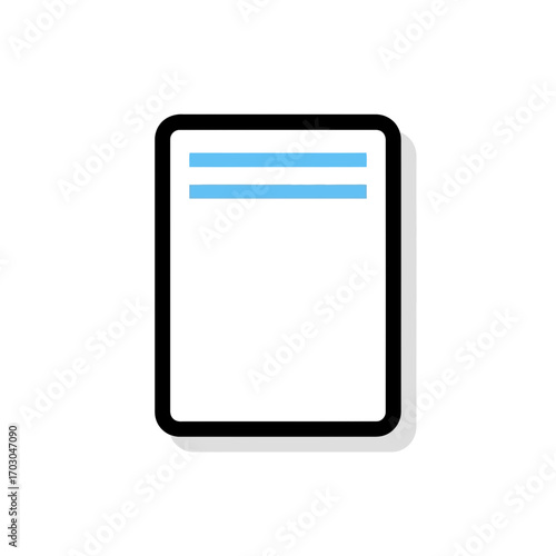 White document displays lines over blank space