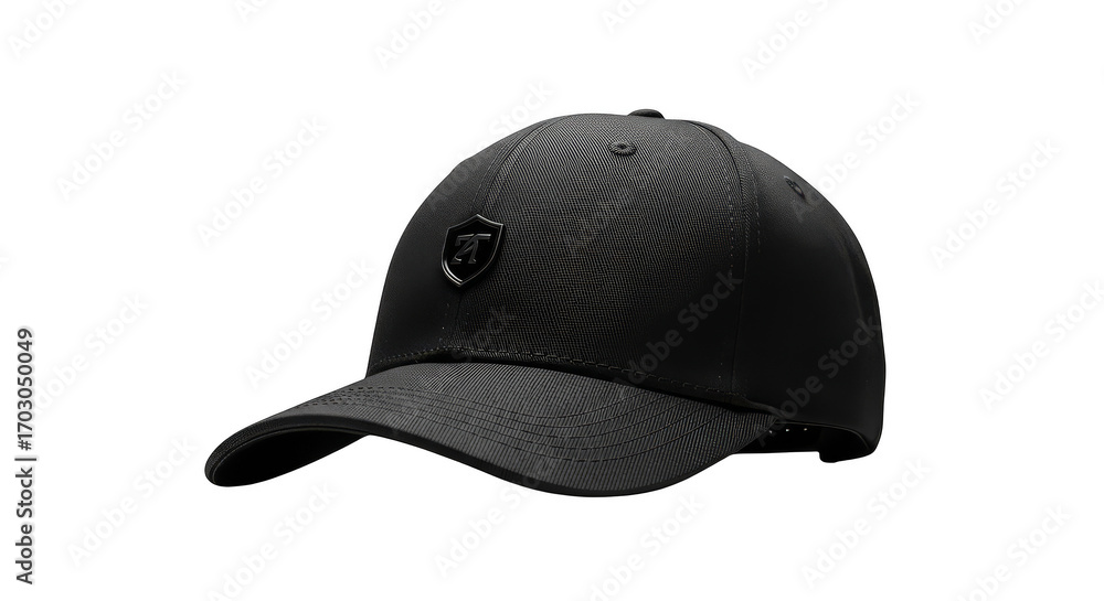 Fototapeta premium Stylish black hat with subtle edge