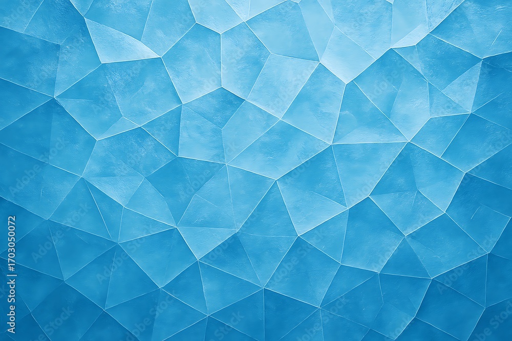 Obraz premium Abstract blue polygonal texture; multifaceted, geometric, surface pattern.