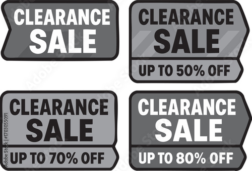 Clearance Sale with Discounts Up to 80 Percent Off.