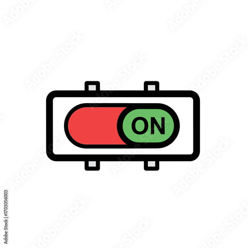 Toggle icon shows active state simple view