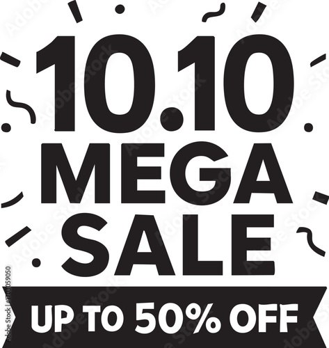 1010 Mega Sale up to 50 off promotional banner.