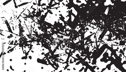 Rubbed aged texture with a halftone raster pattern. Monochrome noise of dust or dirt,   Overlay illustration over any design to create grungy vintage effect and depth. For posters, banners, retro 