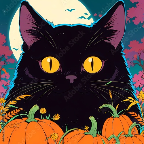 Halloween concept, October, AI